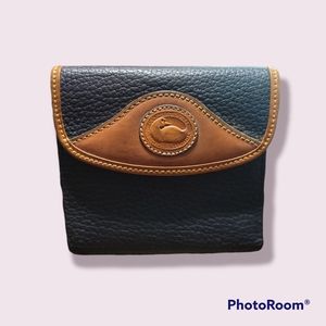 Vintage Dooney & Bourke Bifold Wallet Two-tone Black and Brown